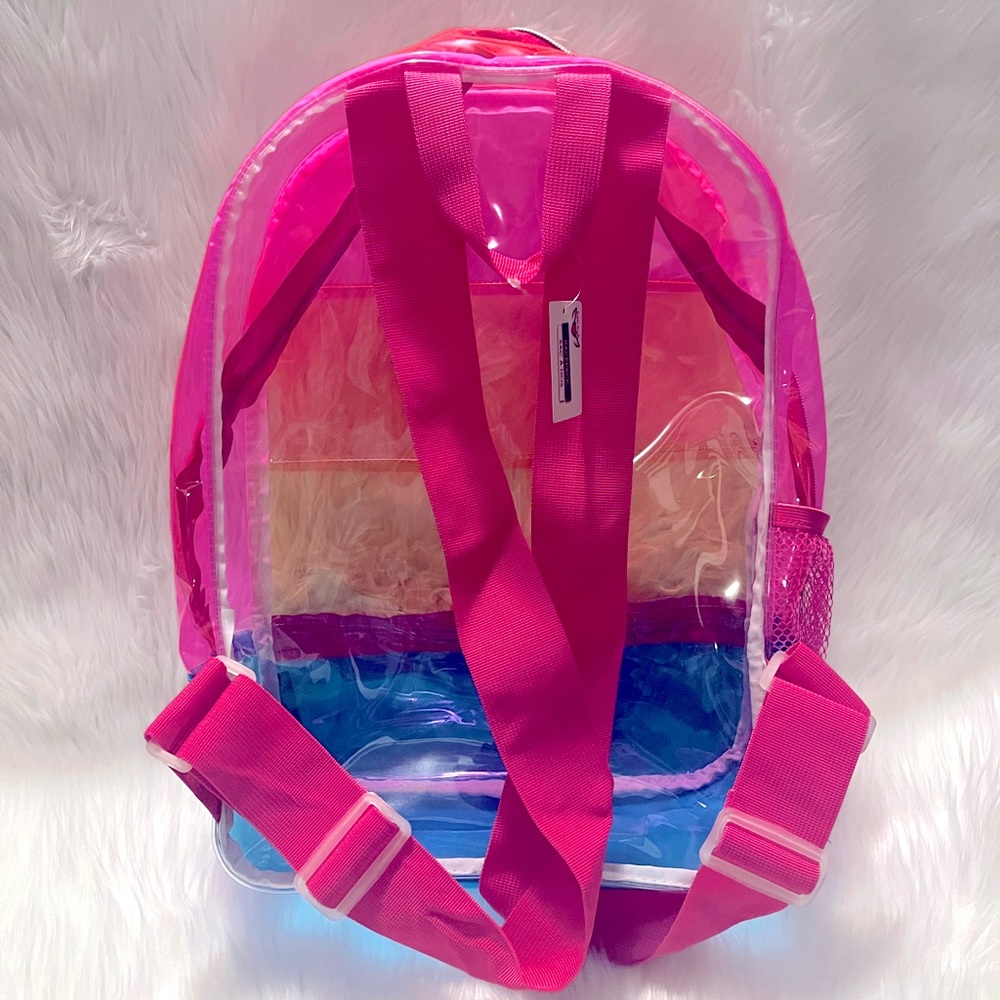 HP! Transparent Vinyl Rainbow Clear Stadium Backpack - Multicolor - Picture 5 of 7